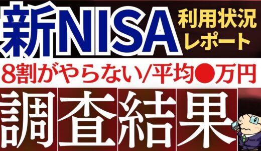 【実態調査】新NISAは8割が未利用…！年代別の利用率・毎月平均積立額はいくら？