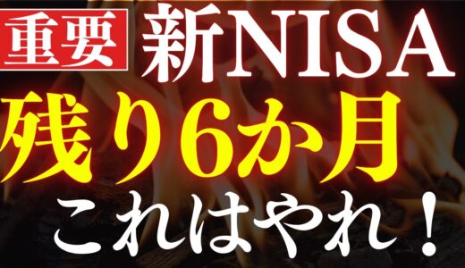 【残り6か月】新NISA・2025年後半でやるべきこと・3選！S&P500年末予想